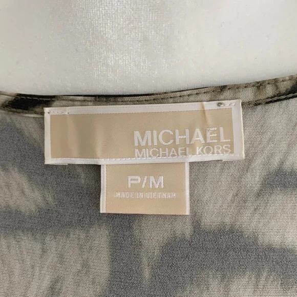 Michael Kors zebra print wrap dress size P/M - Picture 6 of 6